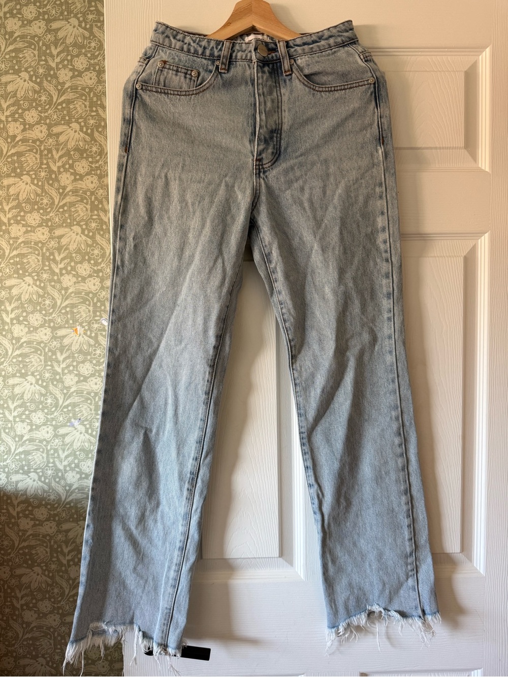 superdown Light Blue Straight Leg Jeans